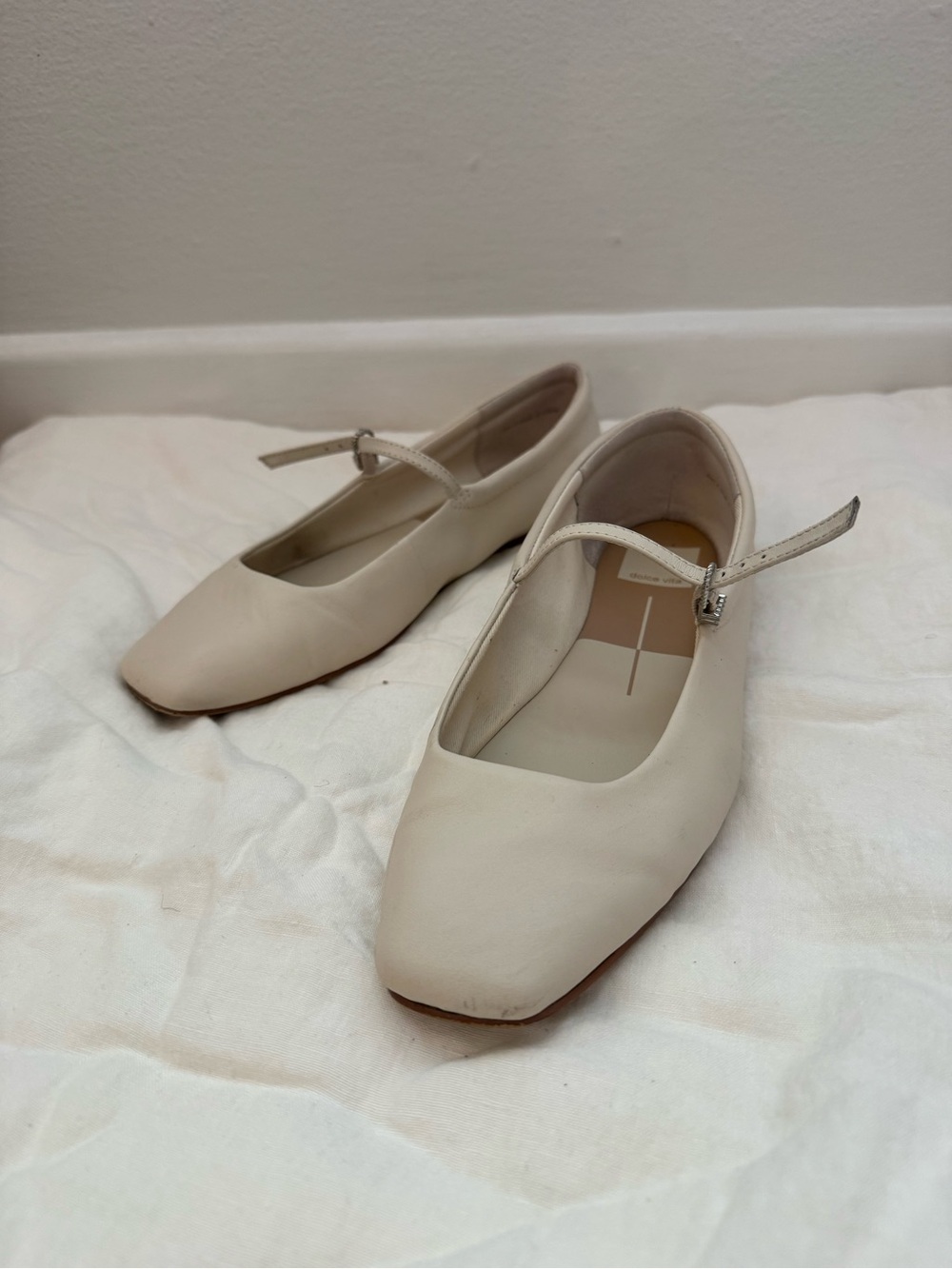 Dolce Vita Cream Mary Jane Flats